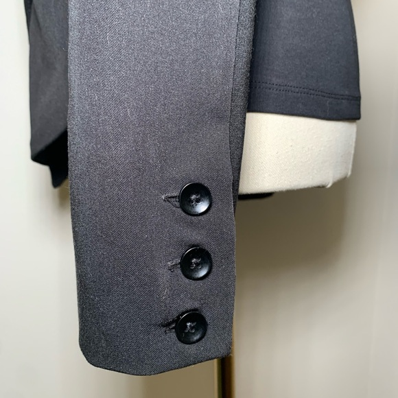 Asymmetric Black Jessica Simpson Tailored Blazer Jacket - Size M - Picture 4 of 7